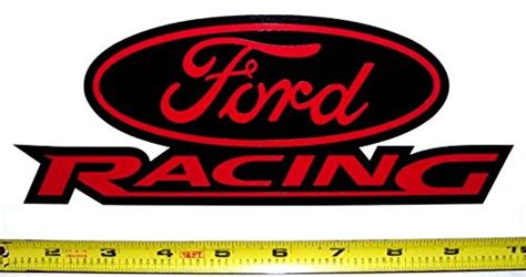 Ford Racing Logo! Very Bold! High Gloss Red on Black HQ Vinyl Decals 9 ...