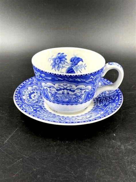 Vintage Spode Blue Room Collection Floral Coffee Tea Cup Teacup Saucer Set Ebay