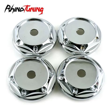 Rhino Tuning 4pcs 68mm 2 68in 61mm Wheel Center Caps Hub Cover Fit For