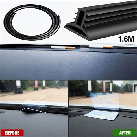 M U Type Car Dashboard Edge Rubber Seal Strip Noise Insulation