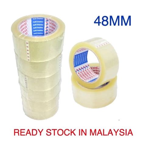 Ready Stock Opp High Adhesive Transparent Tape Mm Clear Tape