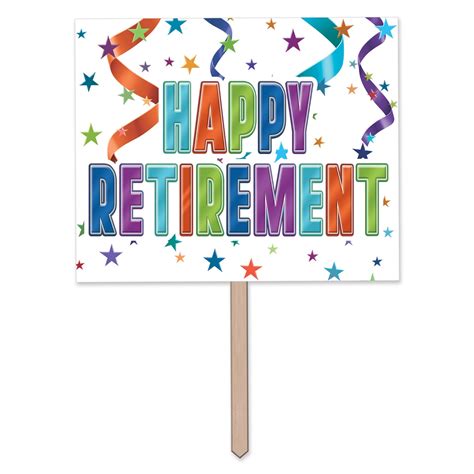 Happy Retirement Yard Sign Pack Of Michaels