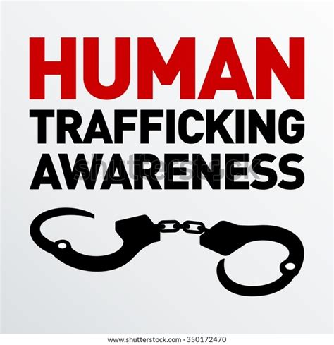 Human Trafficking Vector Template Stock Vector Royalty Free 350172470