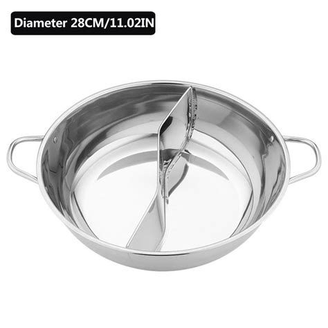 Hot Pot with Divider | Stainless Steel Hotpot Pot for Kitchen | Hot Pot with Divider for ...