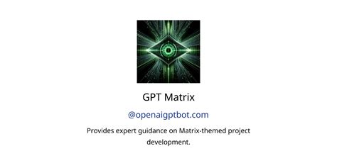 Gpt Matrix Gpts Features And Functions Examples And Prompts Gpt Store