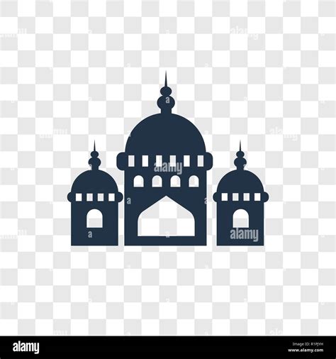 Mosque Domes Vector Icon Isolated On Transparent Background Mosque