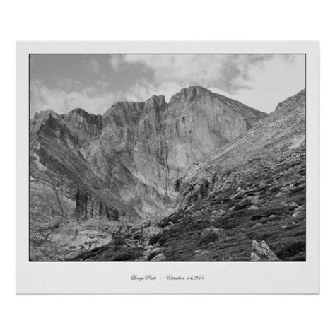 Longs Peak Beautiful Rugged Rocky Mountain Poster Longs Peak