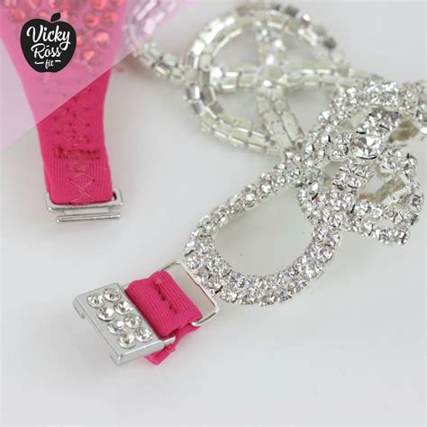 Crystal Bikini Suit La La Diva Ruby Pink Vicky Ross Fit