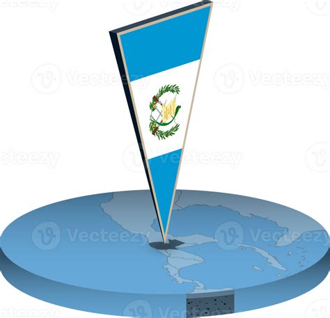 Guatemala Bandeira E Mapa Dentro Isometria 41281146 PNG