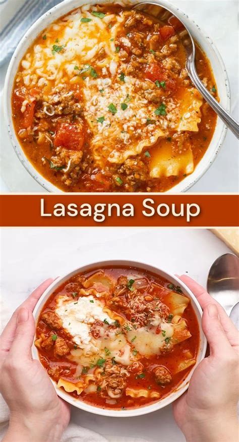 This Lasagna Soup Is One Of My Favorite Soup For Dinner Meals It S The