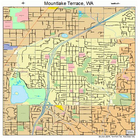 Mountlake Terrace Washington Street Map 5347490