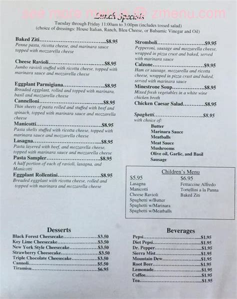 Online Menu Of Napolis Italian Restaurant Restaurant Garden City Kansas 67846 Zmenu