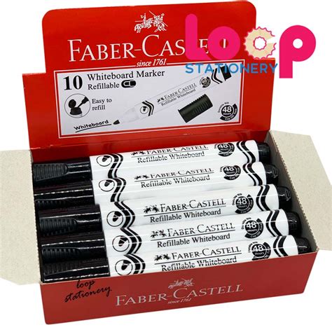 Faber Castell Whiteboard Marker Refillable Black Blue Red Green 1pcs