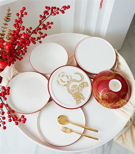 Villeroy And Boch Red Year Of The Dragon Iconic La Boule Set Harrods Uk