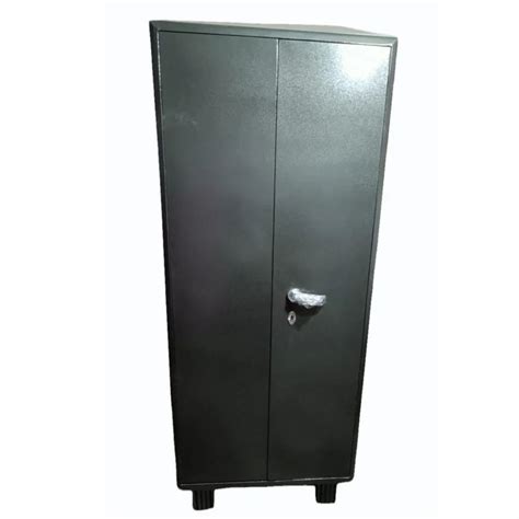 2 Door With Locker Dark Grey Mild Steel Almirah 4 Shelves Without