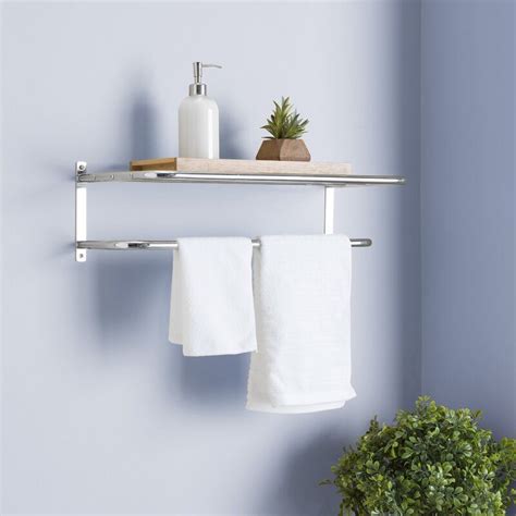 Winston Porter Denfield Wall Mounted 24 W X 7 H Bathroom Shelf And Reviews Wayfairca Wall