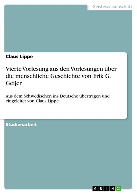 Vierte Vorlesung aus den Vorlesungen über menschliche Geschichte