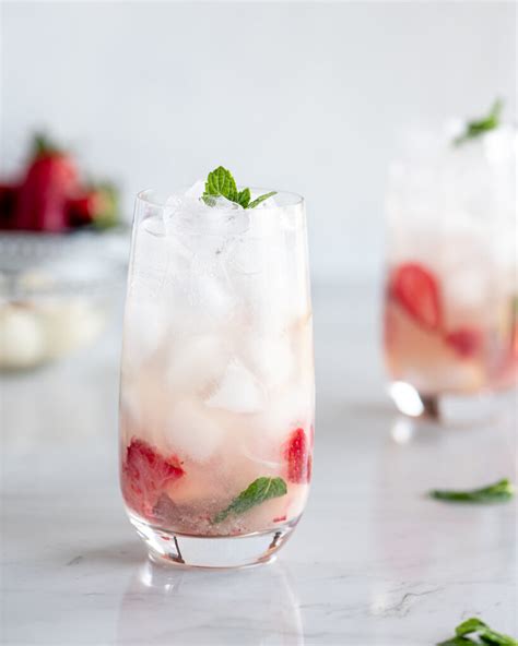 Strawberry Rose Lychee Mojito With Spice