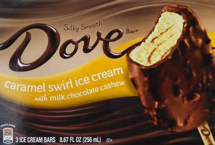 On Second Scoop: Ice Cream Reviews: Dove Ice Cream Bar : Caramel Swirl ...