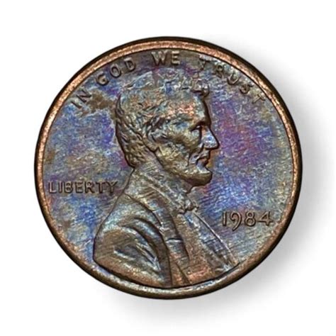 P Lincoln Memorial Cent Penny Rainbow Toned Ebay