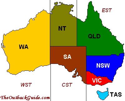 Australia Time Zone Map | informacionpublica.svet.gob.gt