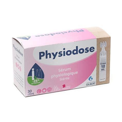 Gilbert Physiodose sérum physiologique stérile en unidoses Bébé