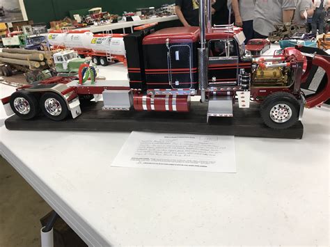 My Custom Built 116 Peterbilt 359 Truck At A Hobby Show Peterbilt