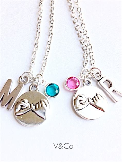 Pinky Promise Necklace Best Friend Necklace Pinky Swear Etsy