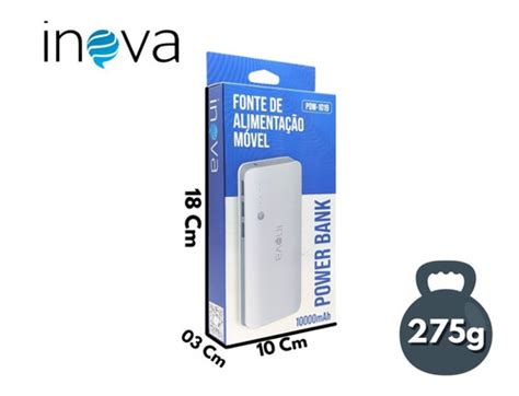 Power Bank Inova Mah Entradas Usb E Lanternapow