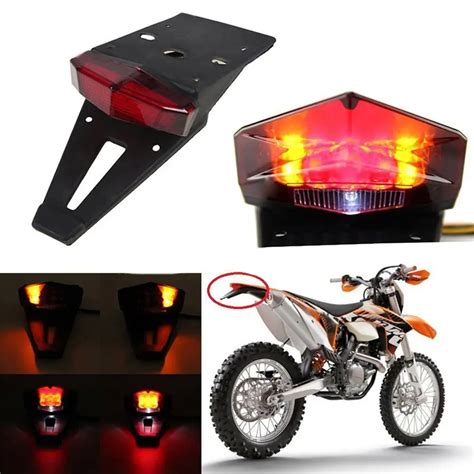 Luz Trasera Led Universal Para Motocicleta Luz Trasera Para