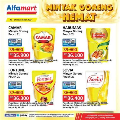 Promo Minyak Goreng Di Indomaret Alfamart Superindo Dan Lotte Mart