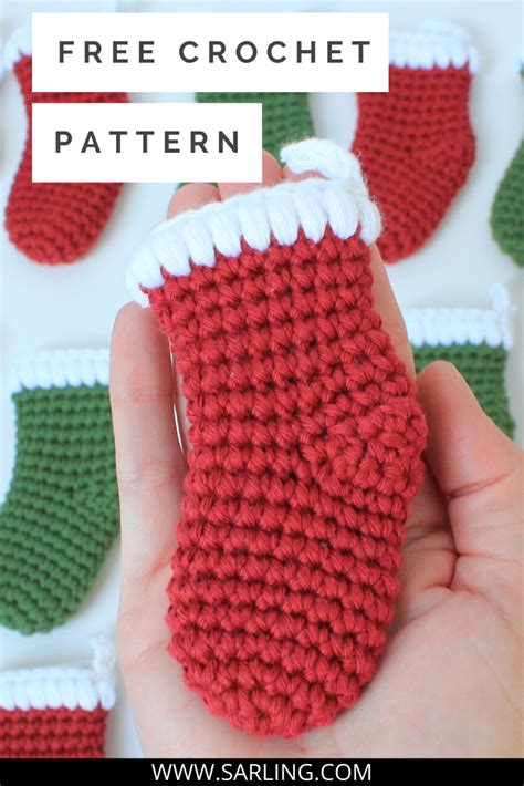 FREE PATTERN Cute Christmas Mini Stocking Crochet Christmas