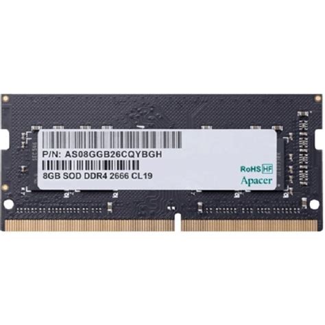 قیمت و خرید رم لپ تاپ Ddr4 تک کاناله 2666 مگاهرتز Cl19 اپیسر مدل