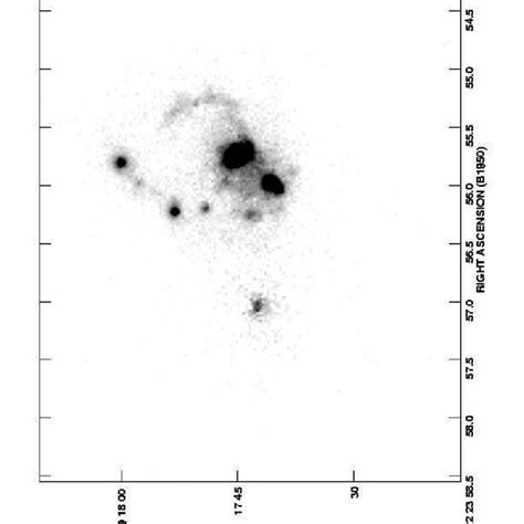 The inner 65 54 of the continuum subtracted H α N II image