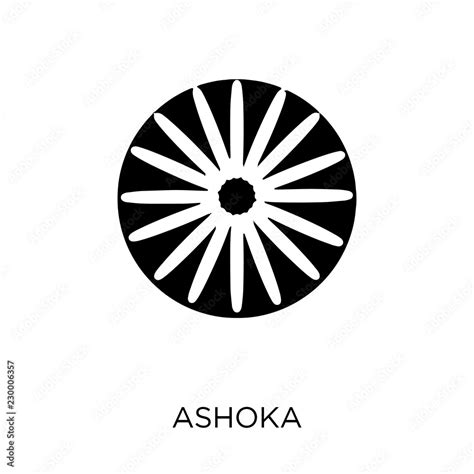 Ashoka icon. Ashoka symbol design from India collection. Stock Vector ...