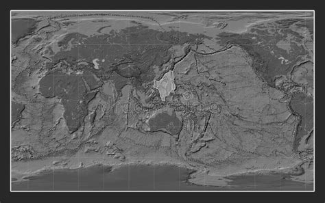 Philippine Sea Tectonic Plate Bilevel Compact Miller Boundari Stock