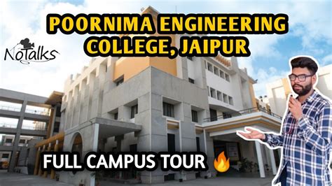 Poornima College Of Engineering Complete Campus Tour Btech