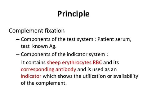 Complement Fixation Test Principle Procedure Disadvantages Introduction