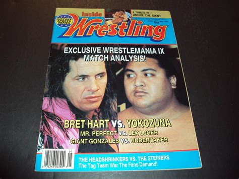 Inside Wrestling May 1993 Bret Hart vs. Yokozuna, Wrestlemania lX ...