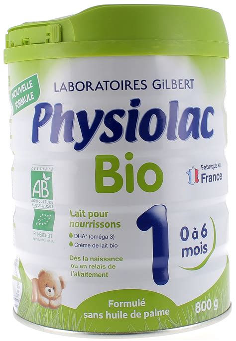 Lait En Poudre Physiolac Bio Er Ge Croissance Mois Pot De G