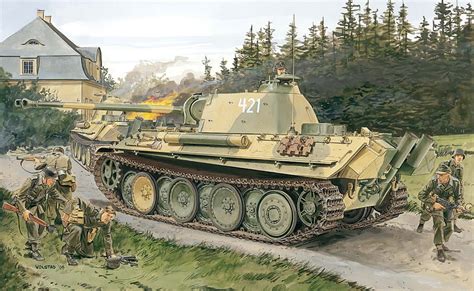 Military Tanks Artwork Pzkpfw 5 Panther Panther Tank Hd