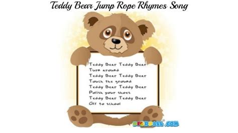 Teddy Bear Jump Rope Rhymes Song With Lyrics