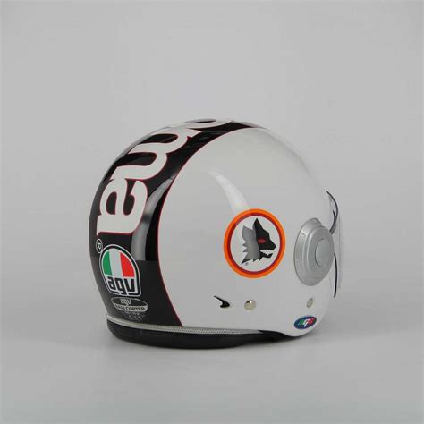 Casco Ufficiale As Roma Agv Bali Copter Bianco Size Tg M