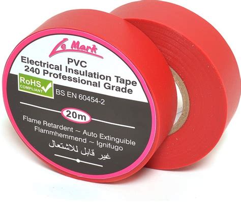 Le Mark PVC Isolatietape 19mm X 20m Rood Bol