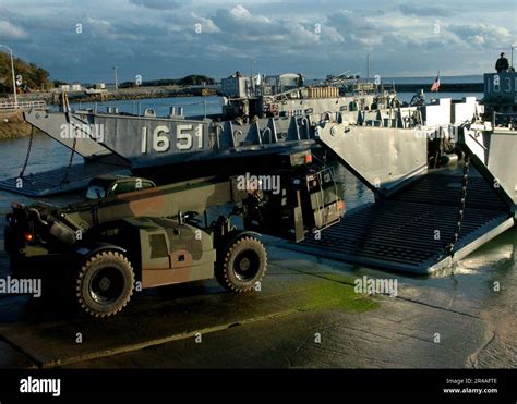 Us Navy Landing Craft Utility Lcu 1631 And Lcu 1651 Attached To Assault Craft Unit One Acu 1