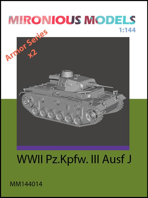 Wwii Pz Kpfw Iii Ausf J Mironious Models