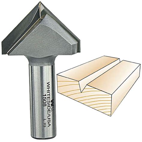 Whiteside 1508 90 Degree V Groove Router Bit 90 12sh 1 12cd 3