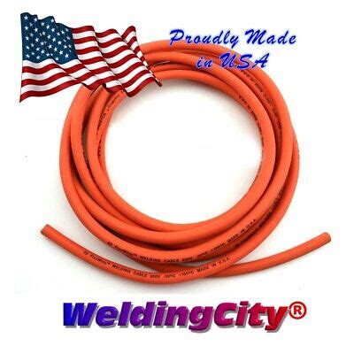 Weldingcity Awg Usa Made Heavy Duty Welding Cable Epdm Cover Orange