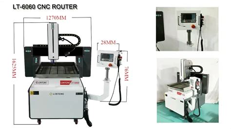 High Precision Axis Desktop Cast Iron Wood Cnc