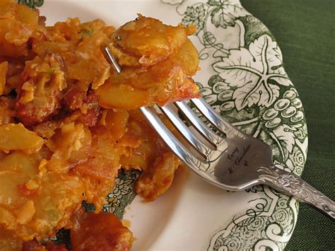 Curry Y Chocolate Patatas Fritas Con Chorizo Y Huevo Fried Potatoes